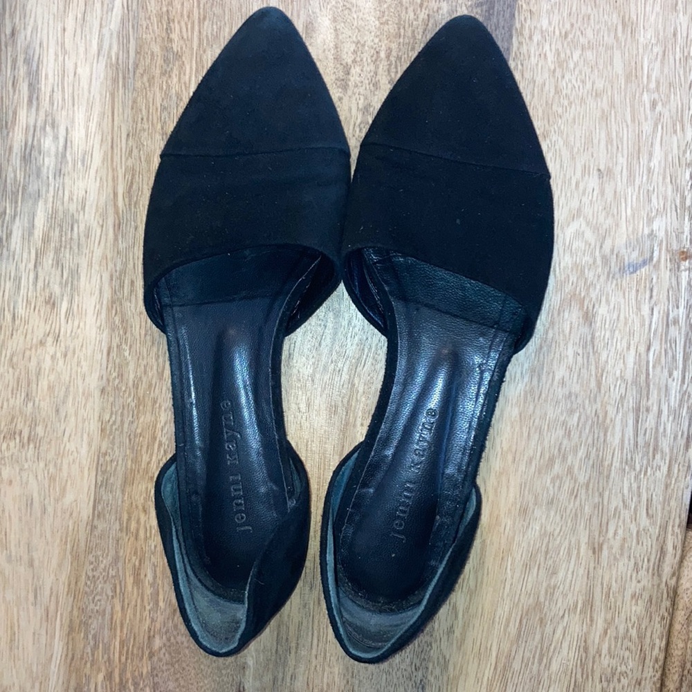 Jenni Kayne D’Orsay Flats in black suede
